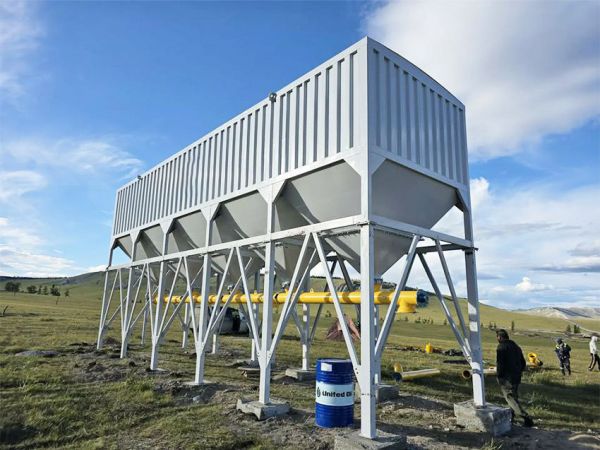 horizontal cement silo