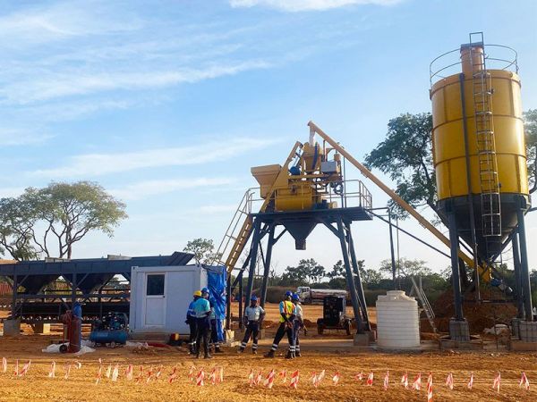 HZS series concrete batching plant